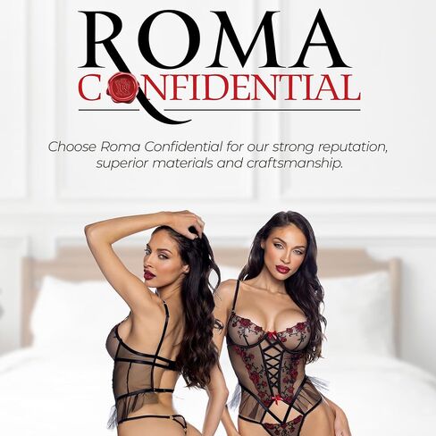Sexy Lingerie For Women, Roma Blossom Beauty Peplum Red Black Corset Teddy Bustier One Piece Lingerie Underwire Body Suit in Saudi Arabia