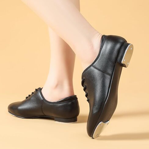 Tap Shoes for Girls Boys, Lace Up PU Leather Dance Shoes for Little Kid/Big Kid in Saudi Arabia