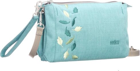 HAIKU Stride Small Womens RFID-Blocking Convertible Crossbody Wristlet Purse, Wallet and Cell Phone Crossbody Bag with Detachable Strap, Wild Mint in Saudi Arabia