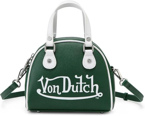 Von Dutch Mini Bowling Bag, Top Handle Bag with Detachable Shoulder Strap in Saudi Arabia