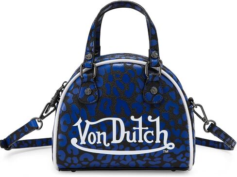Von Dutch Mini Bowling Bag, Top Handle Bag with Detachable Shoulder Strap in Saudi Arabia