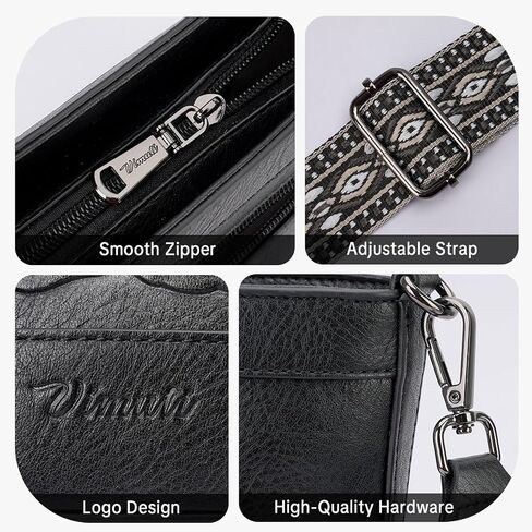 Crossbody Purses for Women, Trendy Embossed Vegan Leather Bucket Bag, Travel Shoulder Handbag with 2 Detachable Straps in Saudi Arabia