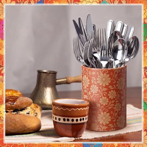 6 Sets Mexican Party Centerpieces, 5 Inch Cielito Lindo Faux Terracotta Clay Paper Cylinder Flower Vases with Floral Foam, Cinco De Mayo Table Decorations, Mexican Theme Party Supplies in Saudi Arabia