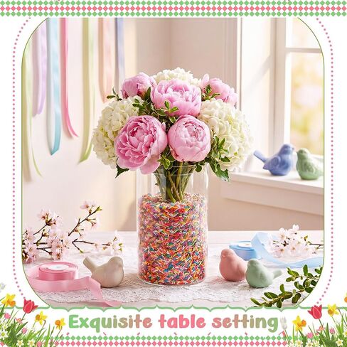 Vase in Vase Stackable Glass Cylinder Vases 7.8 Inch Tall for Vases Filler Wedding Decoration Clear Centerpieces for DIY Floral Arrangements Seasonal Home Indoor Table Decor(4.7" & 2.7") in Kuwait
