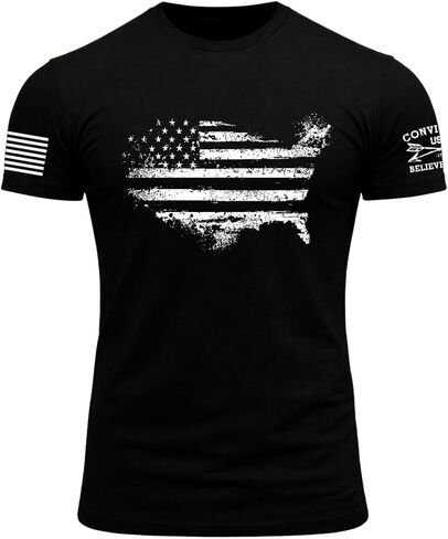 KESIHAN Mens American Patriotic T Shirts Freedom Shirt Men's Patriotic Graphic T-Shirt Crewneck Casual Top in Saudi Arabia