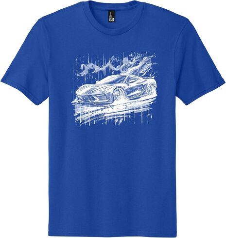 Ink Trendz C8 Matrix Next Generation Corvette Racing Graphic T-Shirt | Unisex Crew Neck | ZR1 Z06 Stingray T-Shirt in Kuwait