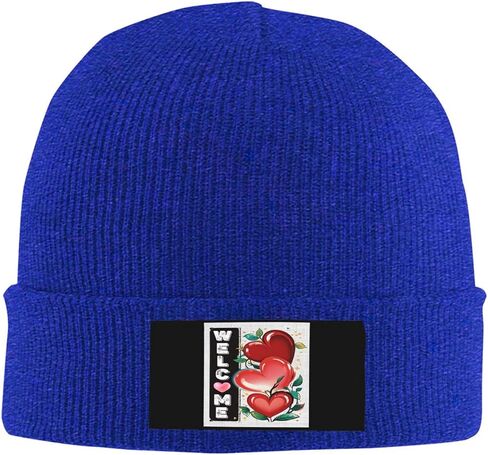 Beanie Knit Hat Winter Fall Headwear Skullies for Men Women Warm Stocking Skull Caps for Cold Skate Hiking Camping Skiing in Kuwait
