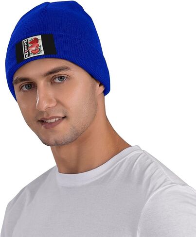 Beanie Knit Hat Winter Fall Headwear Skullies for Men Women Warm Stocking Skull Caps for Cold Skate Hiking Camping Skiing in Kuwait