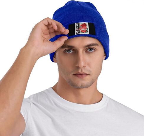 Beanie Knit Hat Winter Fall Headwear Skullies for Men Women Warm Stocking Skull Caps for Cold Skate Hiking Camping Skiing in Kuwait