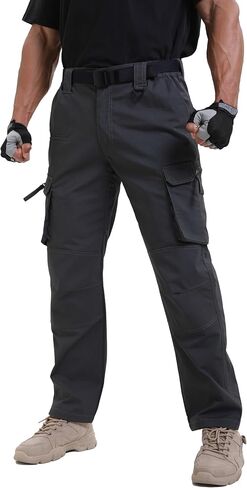 NATUVENIX Ripstop Men's Tactical Pants，Stretch Cargo Work Pants for Men Water Resistant Hiking Military Pants Relaxed Fit in Saudi Arabia