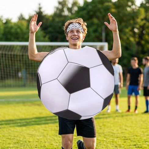 Soccer Ball Costume with Headband for World Cup Halloween Sports Party Cosplay Costume in Saudi Arabia