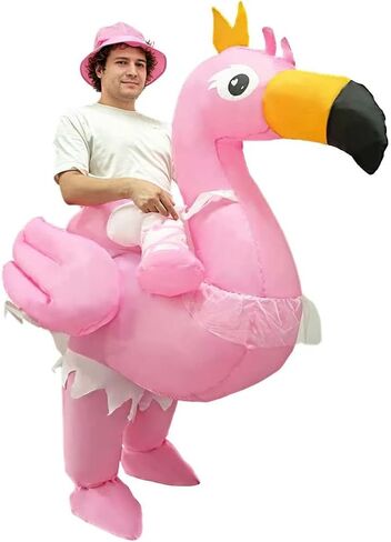 Flamingo inflatable suit, fun inflatable costume for adults in Saudi Arabia