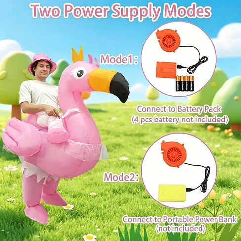 Flamingo inflatable suit, fun inflatable costume for adults in Saudi Arabia