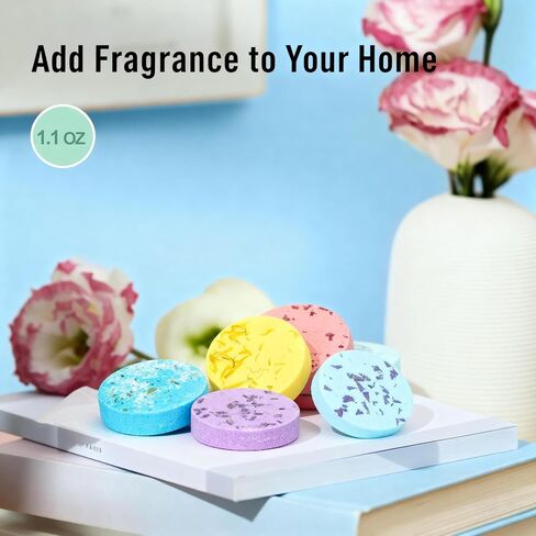 Shower Steamers Aromatherapy Made with Natural Essential Oils Long Lasting Aroma to Deliver Home Spa Experience, Individually Wrapped, Gift Ready Packaging for Women 8 Packs in Saudi Arabia