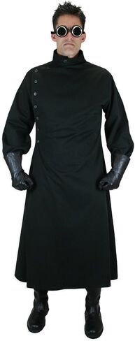 Historical Emporium Men's Cotton Twill Mad Scientist Howie Lab Coat, Victorian Steampunk Halloween Costume Cosplay in Saudi Arabia