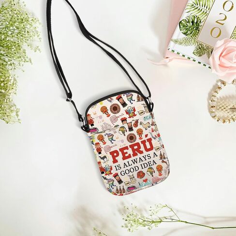 Peru Is Always A Good Idea Gift Peru Travel Gift Peru Alpaca Lover Kola Love Gift Peru Cusco Travel Crossbody Bag in Kuwait