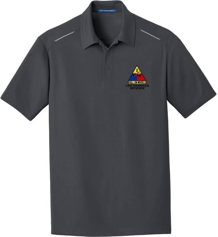 Army 2nd Armored Division Embroidered Performance Golf Polo in Saudi Arabia