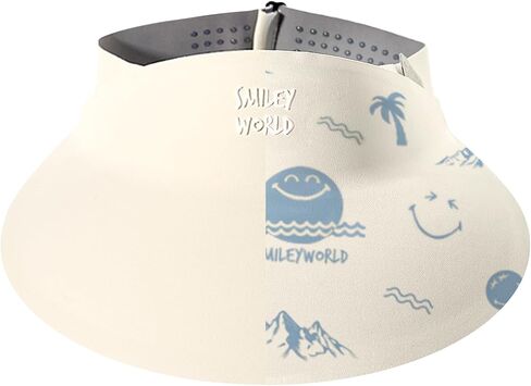 SMILEYWORLD Kids Sun Visor Hats for Girls Boys, UPF 50+ Adjustable Cooling Sports Hat, Packable Visor for Tennis, Pickleball in Kuwait