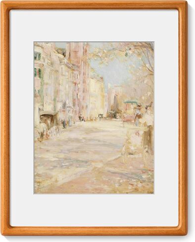 Axeman 18x24 Frame, Solid Walnut Wood Frame with Tempered Glass, Rounded Corner 18 x 24 Poster Frame with Mat for 16x20, Horizontal & Vertical Wall Display, Hanging Hardware Included in Saudi Arabia