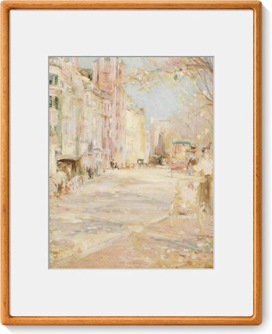 Axeman 18x24 Frame, Solid Walnut Wood Frame with Tempered Glass, Rounded Corner 18 x 24 Poster Frame with Mat for 16x20, Horizontal & Vertical Wall Display, Hanging Hardware Included in Saudi Arabia