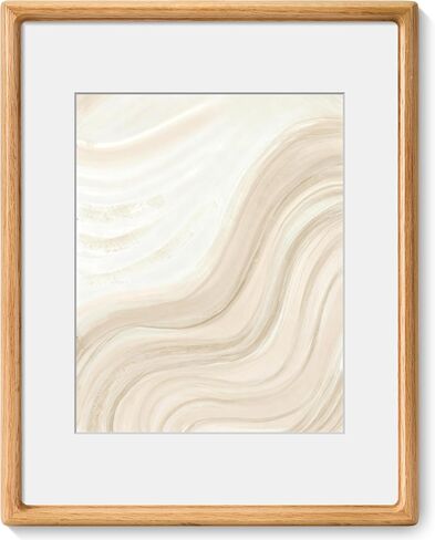Axeman 18x24 Frame, Solid Walnut Wood Frame with Tempered Glass, Rounded Corner 18 x 24 Poster Frame with Mat for 16x20, Horizontal & Vertical Wall Display, Hanging Hardware Included in Saudi Arabia