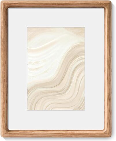 Axeman 18x24 Frame, Solid Walnut Wood Frame with Tempered Glass, Rounded Corner 18 x 24 Poster Frame with Mat for 16x20, Horizontal & Vertical Wall Display, Hanging Hardware Included in Saudi Arabia