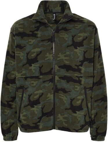 Burnside - Polar Fleece Full-Zip Jacket - 3062 - S - Green Camo in Saudi Arabia