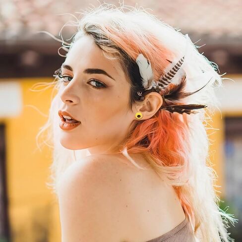 120 Pcs Silicone Ear Gauges, 2g/0g/00g Flexible Ear Tunnels Gauges Soft Expander Stretching Ear Plugs Tunnels Colorful Double Flared Flesh Ears Piercing Jewelry for Men Women in Kuwait