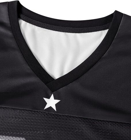 Remidoo Women's Oversided Mesh Jersey Shirt Number Graphic Short Sleeve T Shirts Athletic Sport Tee in Kuwait