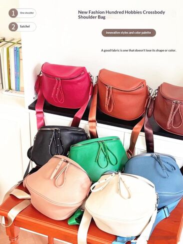 DIHKLCIO Black Crossbody Bags for Women Bum Bag Large Leather Sling Womens Purses with Studded Coin Purse in Saudi Arabia