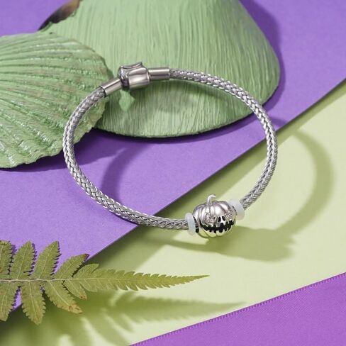 GNOCE Basic Charm Bracelet W/2PC Stoppers Gift for Tween Women Valentine in Kuwait