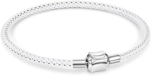 GNOCE Basic Charm Bracelet W/2PC Stoppers Gift for Tween Women Valentine in Kuwait