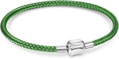 GNOCE Basic Charm Bracelet W/2PC Stoppers Gift for Tween Women Valentine in Kuwait