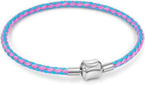 GNOCE Basic Charm Bracelet W/2PC Stoppers Gift for Tween Women Valentine in Kuwait