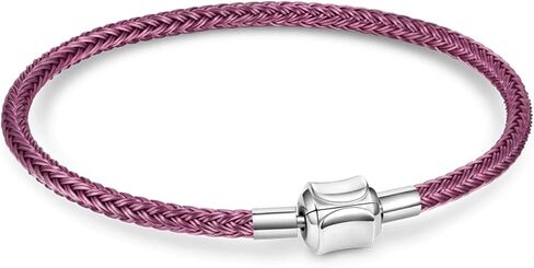 GNOCE Basic Charm Bracelet W/2PC Stoppers Gift for Tween Women Valentine in Kuwait