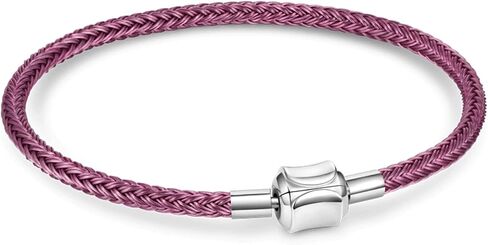 GNOCE Basic Charm Bracelet W/2PC Stoppers Gift for Tween Women Valentine in Kuwait
