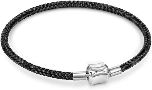 GNOCE Basic Charm Bracelet W/2PC Stoppers Gift for Tween Women Valentine in Kuwait