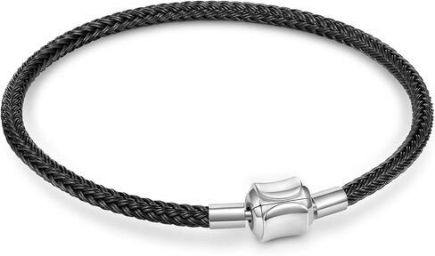 GNOCE Basic Charm Bracelet W/2PC Stoppers Gift for Tween Women Valentine in Kuwait