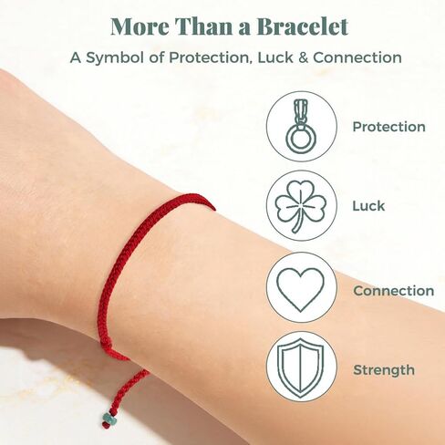 Natural Jade Bead Red String Bracelet for Women Men, Adjustable Gemstone Healing Kabbalah Cord Bracelet, Handmade Braided Wealth Feng Shui Bracelet, Prosperity Symbol Red Rope Bracelet, Zen Energy Balance Yoga Jewelry, Includes Gift Box in Saudi Arabia