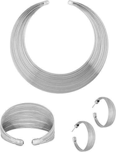 OJERRY 4 Pcs Statement Bold Minimal Jewelry Sets for Women Wedding Bridesmaid Evening Graduation Party Prom Inspo in Saudi Arabia