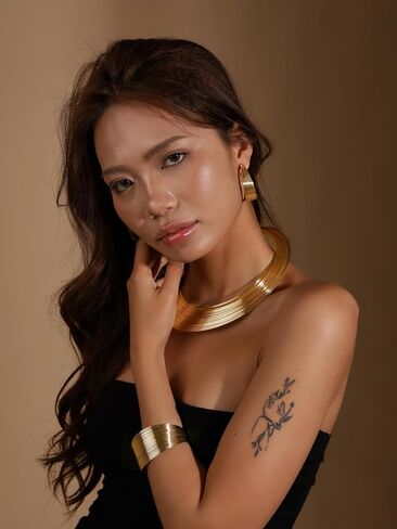 OJERRY 4 Pcs Statement Bold Minimal Jewelry Sets for Women Wedding Bridesmaid Evening Graduation Party Prom Inspo in Saudi Arabia