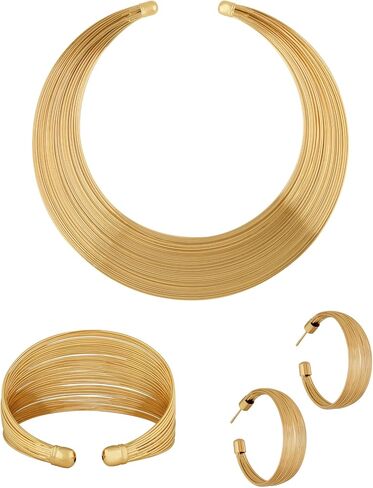 OJERRY 4 Pcs Statement Bold Minimal Jewelry Sets for Women Wedding Bridesmaid Evening Graduation Party Prom Inspo in Saudi Arabia