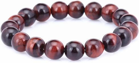 Gem Stone King Set of 3 Tiger Eye Gemstones 10MM 7 to 7.5 Inch Stretchy Adjustable Stackable Bracelet For Women in Saudi Arabia