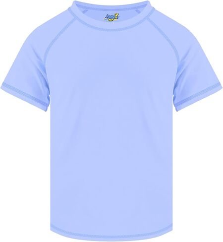 Girls Rash Guard Short Sleeve, Light Purple UPF 50+ Sun Protection Rashguard Slim Fit Swim Shirt Fishing Surf Quick Dry Cool Beach Clothes for Toddler Youth Kids Size 10-12 Years in Kuwait