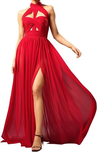 BELLA BARNETT Orange Twist Halter Dress Sexy Cutout Corset in Saudi Arabia