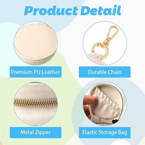Jewelry Ring Holder Keychain, Mini Travel Jewelry Case Portable Sports Travel Ring Holder Box for Women Man Rings Earrings Necklace Storage in Saudi Arabia