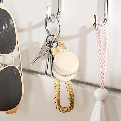 Jewelry Ring Holder Keychain, Mini Travel Jewelry Case Portable Sports Travel Ring Holder Box for Women Man Rings Earrings Necklace Storage in Saudi Arabia