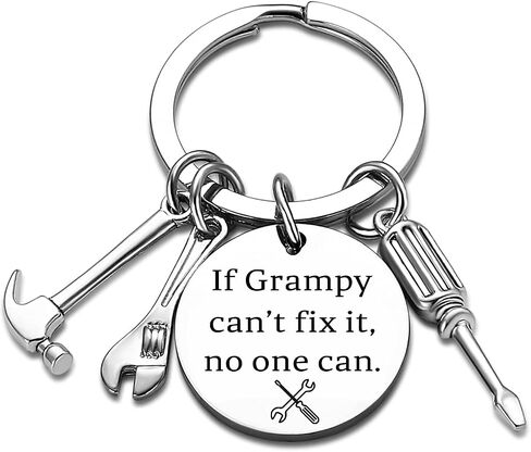 Grandad Gift from Granddaughter Grandson Funny Grampy Keychain Gift for Grandpa Father's Day Gifts Christmas Birthday Gifts for Grandad Grandpa in Saudi Arabia