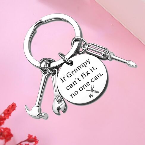 Grandad Gift from Granddaughter Grandson Funny Grampy Keychain Gift for Grandpa Father's Day Gifts Christmas Birthday Gifts for Grandad Grandpa in Saudi Arabia