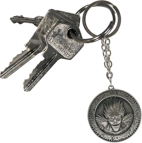 ABYSTYLE - DEATH NOTE 3D Medal Key Ring, silver, Dimensions : H. 4,4 cm x L. 4,5 cm in Kuwait